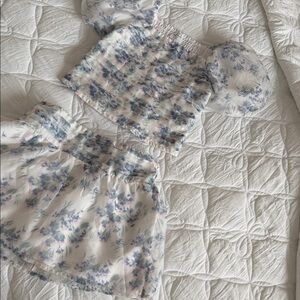 Abercrombie kids Floral Puff Sleeve Top and skort Set